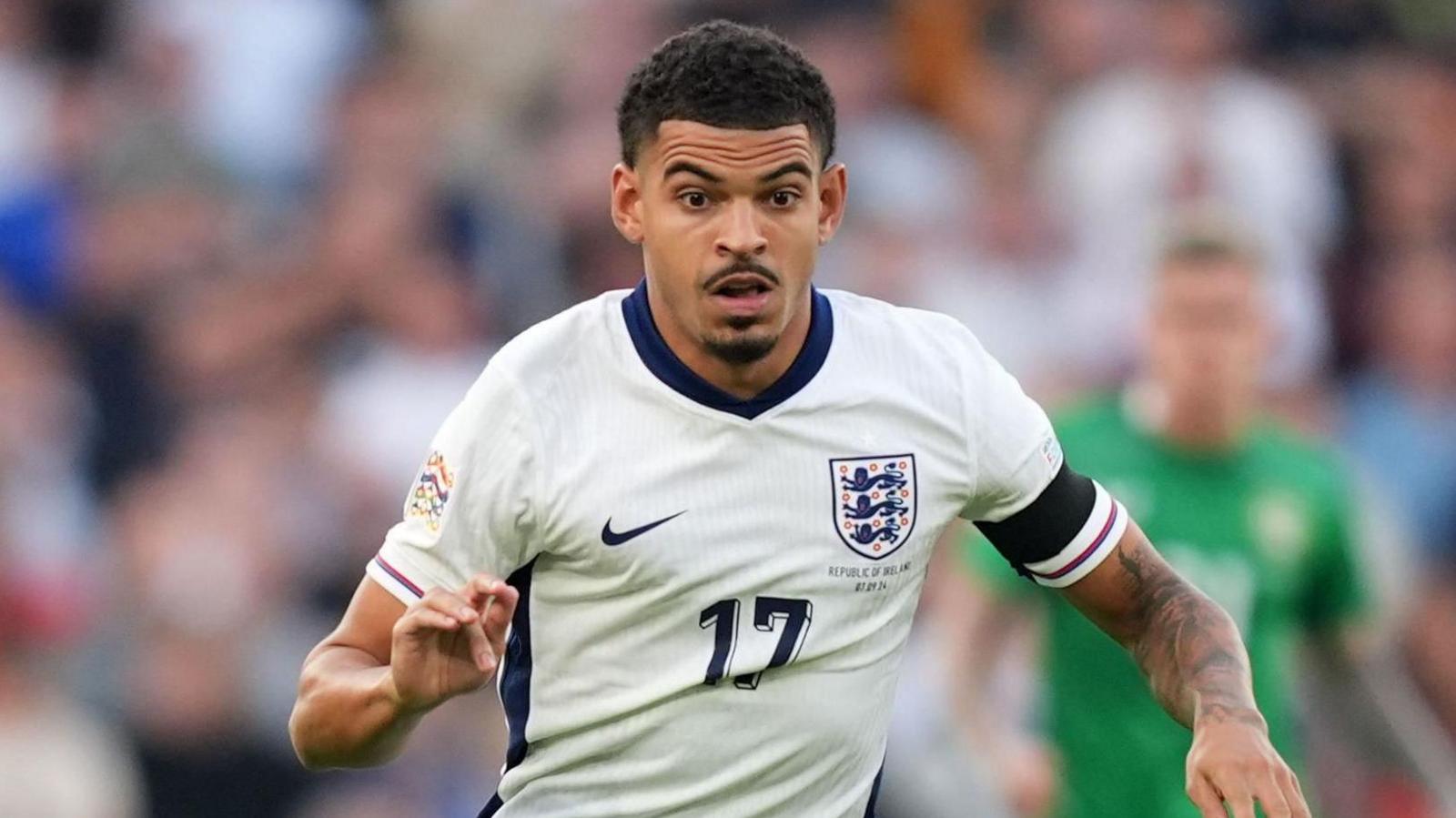 Morgan Gibbs-White playing for England