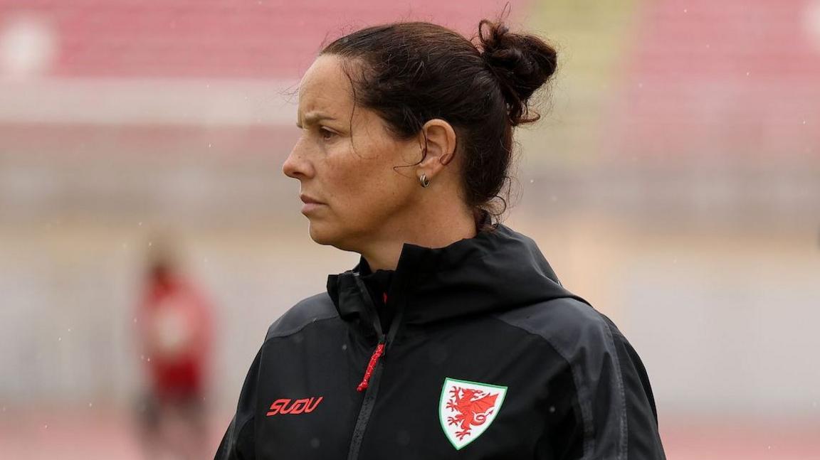 Rhian Wilkinson during Wales training