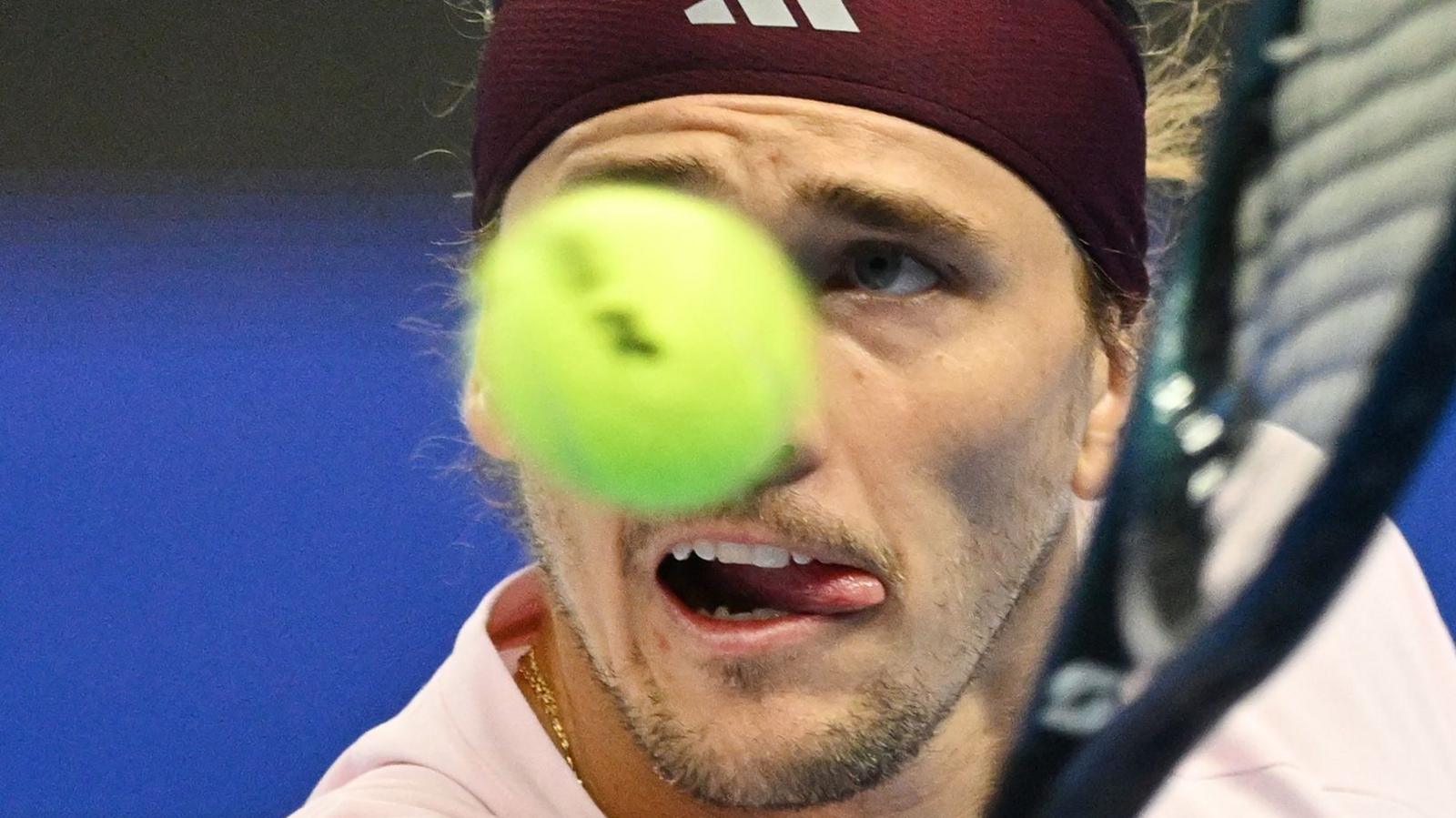 Alexander Zverev in action at the China Open