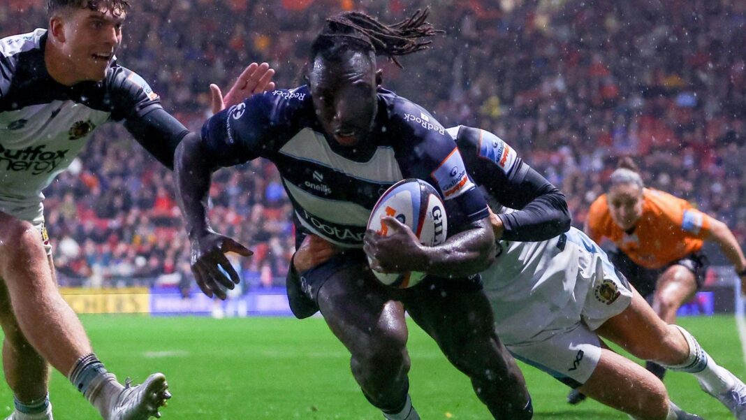 Bristol overcome Exeter to go third in Prem Gabriel Ibitoye scores Bristol's first try