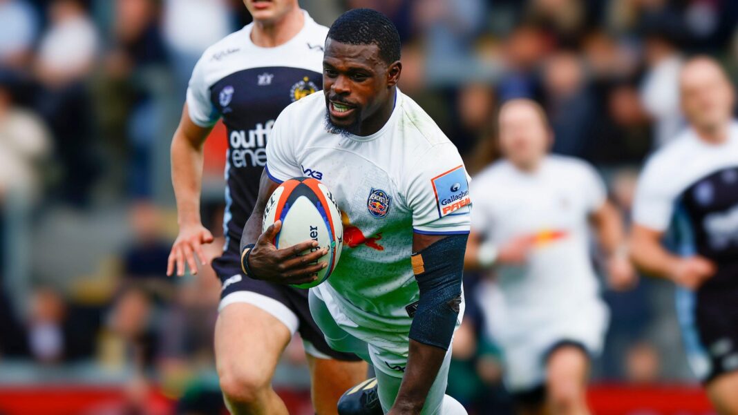 Christian Wade scores a try for Newcastle