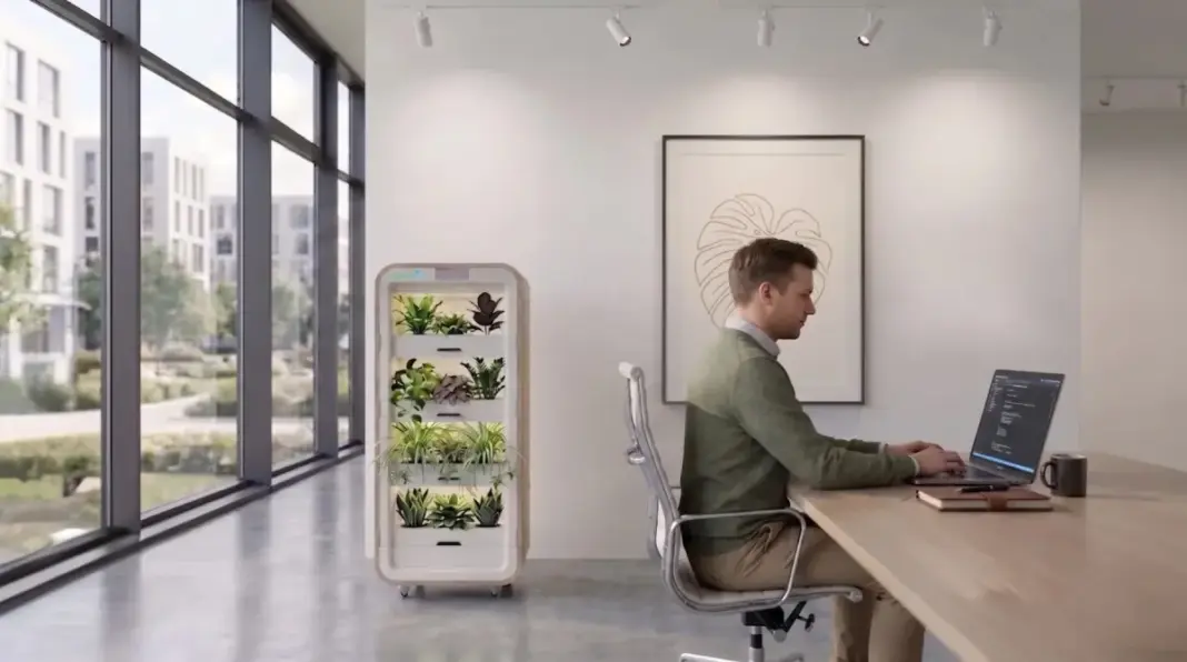 Greenairy is building smart plant towers to clean the air in your office Greenairy 1
