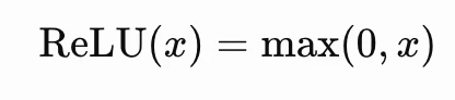 Mathematical definition of ReLU