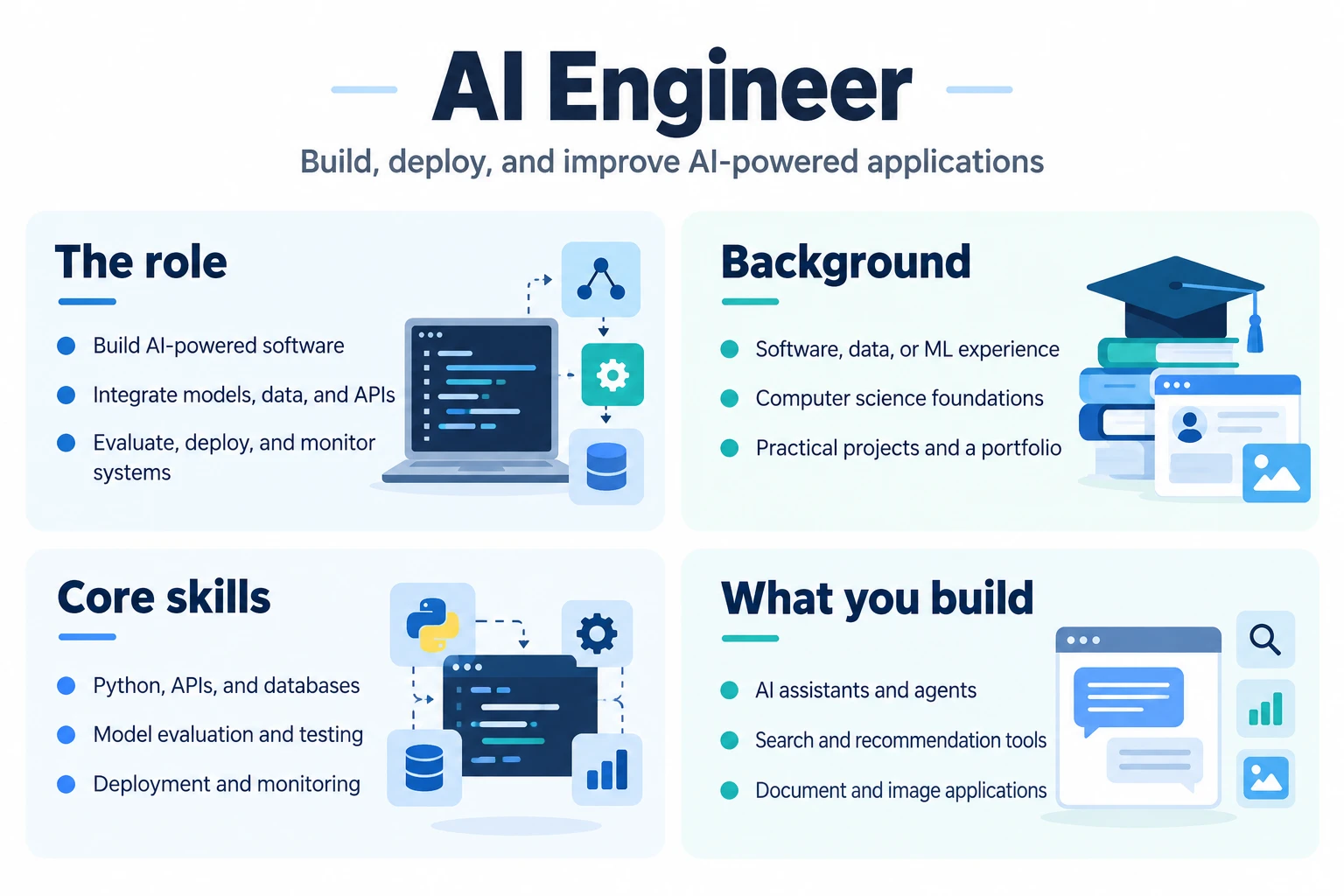 Core responsibilities and skills for AI engineers