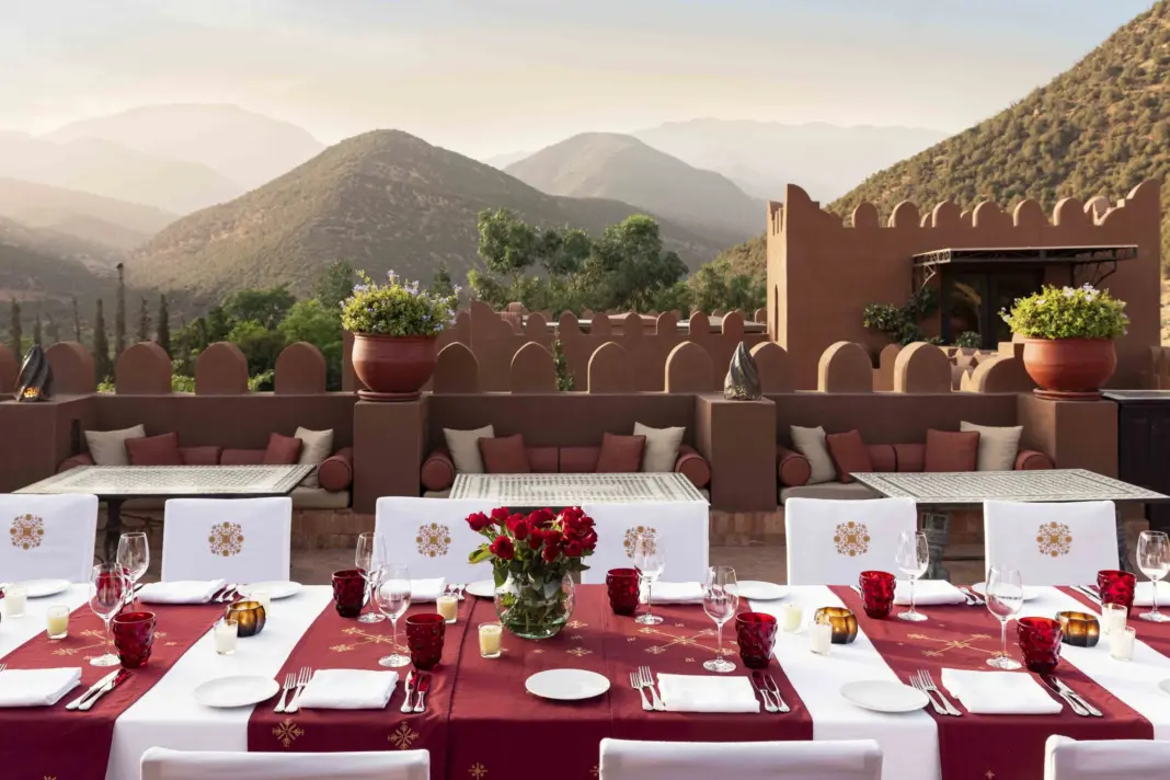 Top 10 Hotels in Morocco: Readers’ Choice Awards 2026 Kasbah tamadot roof terrace private dining 3