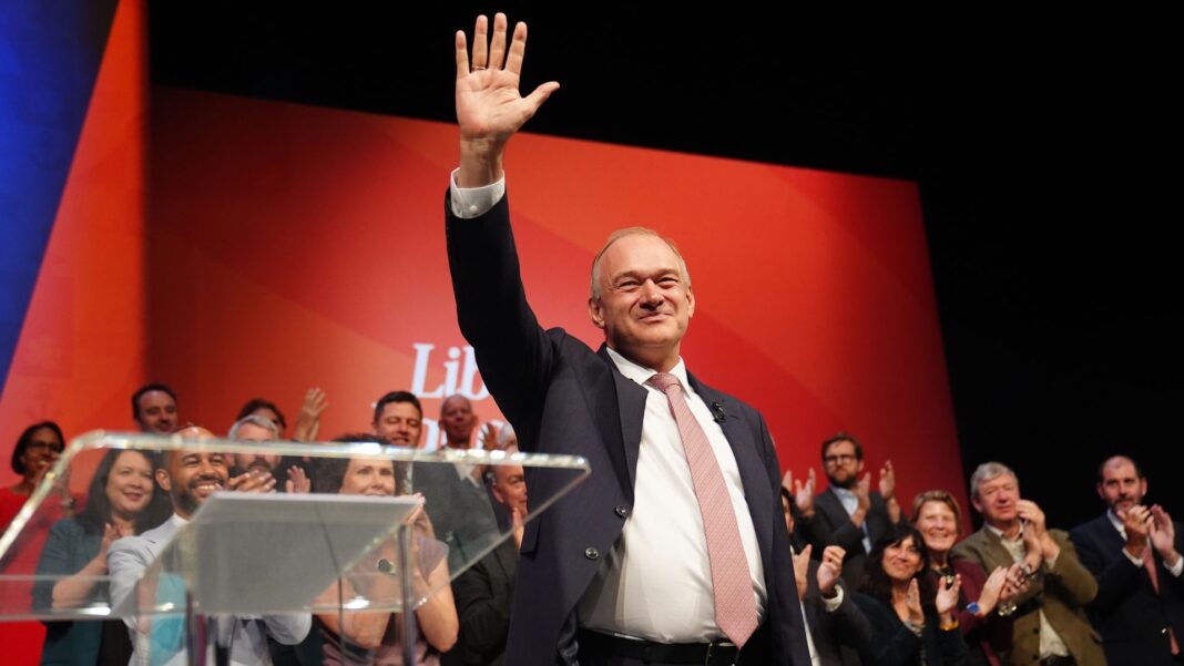 Lib Dem triple lock revolt deepens as leak to Sky News seized on by disgruntled MPs Skynews ed davey liberal democrat 7358612