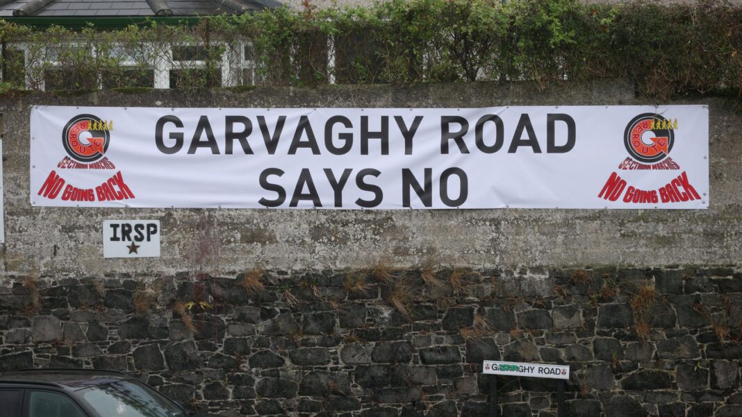 Ban on Drumcree Orange Order parade was lawful, High Court rules Skynews parade northern ireland 7389835