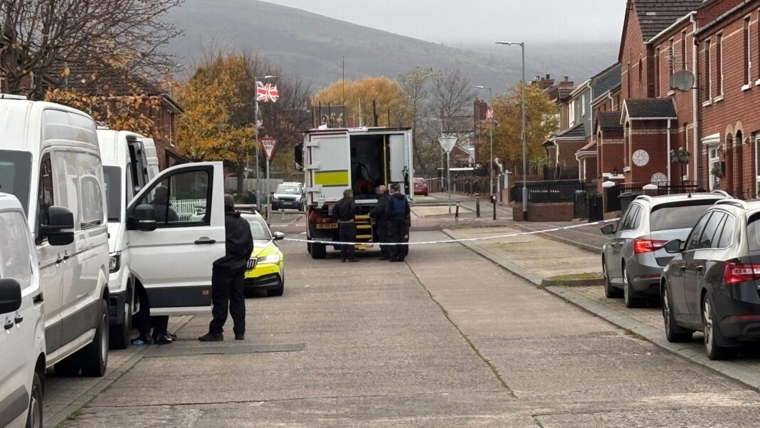 Man arrested as part of probe into suspected terrorism offences in Belfast Skynews shankill road belfaset 7392289