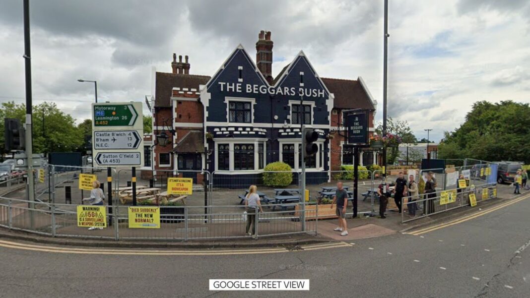 Man dies after stabbing outside ‘birthday bash’ pub event Skynews the beggars bush pub 7374707