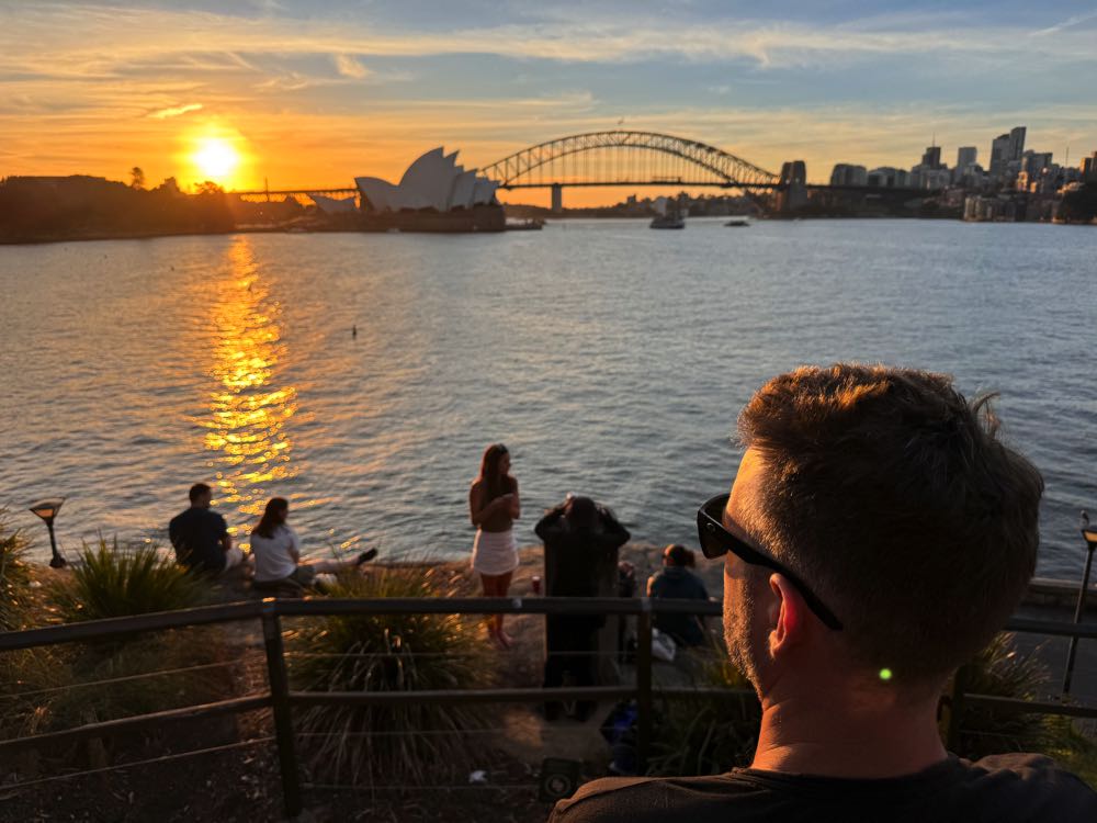sunset in sydney