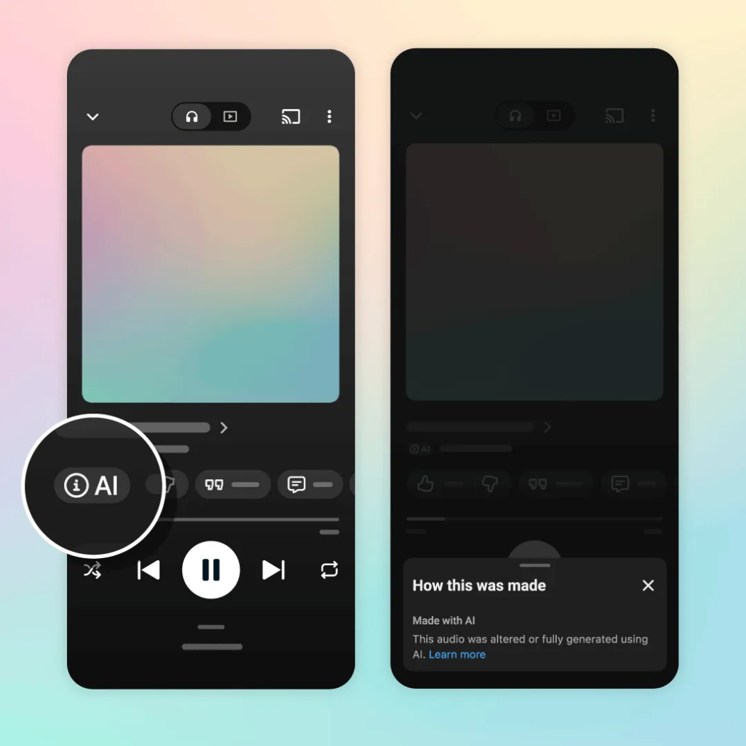 YouTube Music launches new labels as AI-generated music floods streaming platforms image